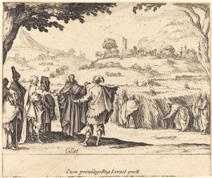 Jesus mit den Pharisäern, 1635 von Jacques Callot