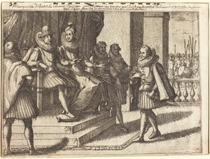 König und Königin beraten über die Türken [recto]