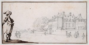 La Romaine, das Eigentum von Claude Deruet von Jacques Callot