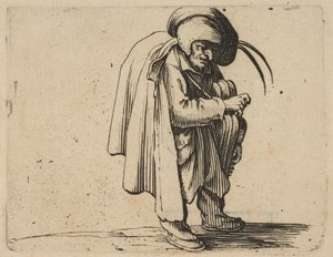 Der Drehleierspieler, aus Varie Figure Gobbi, suite appelée aus...