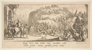 Le Portement de croix, aus La Grande passion von Jacques Callot