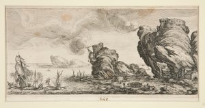 Die Seeschlacht, aus Landschaften für Giovanni de Medici