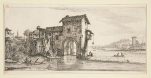 Die Wassermühle, aus Landschaften für Giovanni de Medici