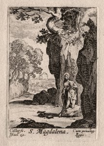 Les Pénitents: St. Maria Magdalena reumütig von Jacques Callot