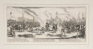 Les grandes misères de la guerre: Nr. 13 - Der Scheiterhaufen