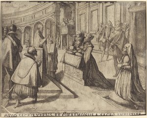 Hochzeit von Margarete von Österreich und Philipp III. (verso) von Jacques Callot