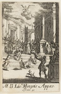 Martyrium des Heiligen Johannes, der Jüngere, Tafel sieben aus Die Martyrien der Apostel
