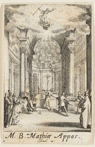 Martyrium des Heiligen Mathias, Platte elf aus Die Martyrien der Apostel von Jacques Callot
