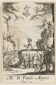 Martyrium des Heiligen Paulus, Platte zwei aus Die Martyrien der Apostel von Jacques Callot