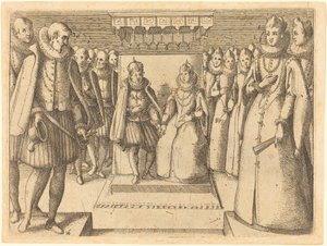 Treffen von Margarete von Österreich und Philipp III. von Jacques Callot