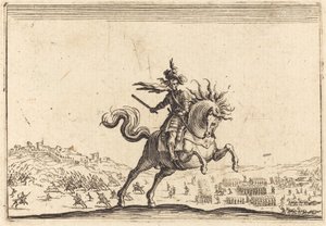 Militärkommandant zu Pferd von Jacques Callot