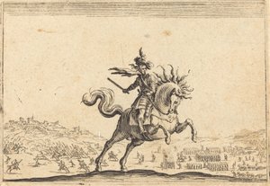 Militärkommandant zu Pferd von Jacques Callot