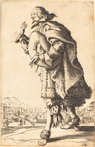 Edelmann mit Filzhut, verbeugend