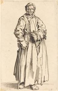 Einäugige Frau