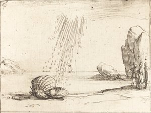 Auster mit Perle von Jacques Callot