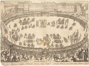 Parade im Amphitheater von Jacques Callot
