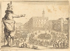 Piazza della Signoria, Florenz von Jacques Callot