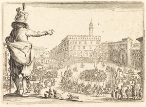 Piazza della Signoria, Florenz von Jacques Callot
