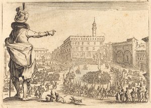 Piazza della Signoria, Florenz von Jacques Callot
