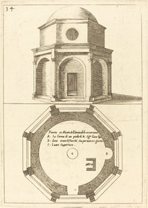 Plan und Aufriss der Kirche der Himmelfahrt