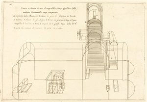 Plan und Aufriss der Kirche des Grabes der Madonna
