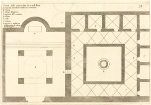 Plan der Kirche in der Nähe des Hauses von Annas
