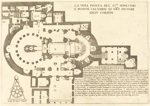 Plan des Heiligen Grabes und des Kalvarienbergs