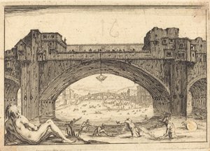 Ponte Vecchio, Florenz von Jacques Callot