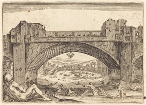Ponte Vecchio, Florenz von Jacques Callot
