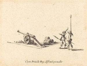 Vorbereitung zum Abfeuern der Kanone von Jacques Callot