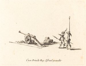 Vorbereitung zum Abfeuern der Kanone