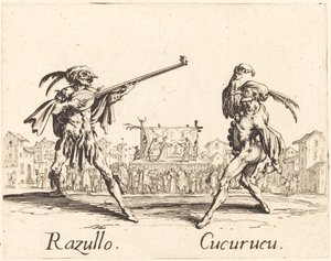 Razullo und Cucurucu von Jacques Callot
