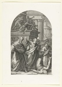 Saphira mit dem Tod bestraft von Jacques Callot