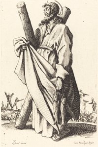 Heiliger Andreas, veröffentlicht 1631 von Jacques Callot