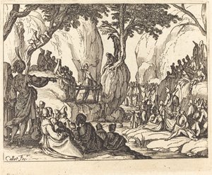 Johannes predigt in der Wüste