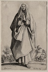 Salvatoris Beatae Mariae Virginis Sanctorum Apostolorum Icones/Les Grands Apôtres: La Sainte Vierge von Jacques Callot
