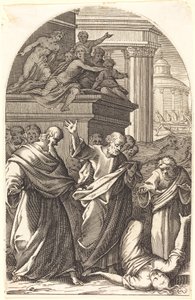 Sapphira durch den Tod bestraft