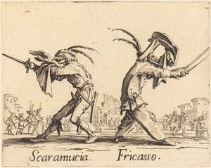 Scaramucia und Fricasso von Jacques Callot