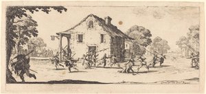 Szene des Plünderns von Jacques Callot