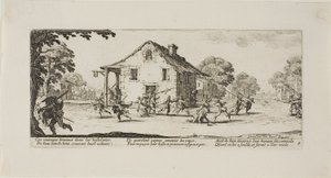 Szene der Plünderung, Platte vier aus Die Leiden des Krieges von Jacques Callot