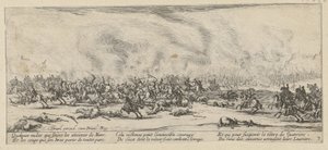 Schlacht, Blatt 3 der Folge "Grauen des Krieges" von Jacques Callot