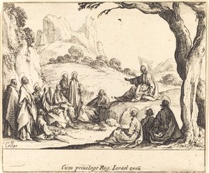 Bergpredigt, 1635 von Jacques Callot