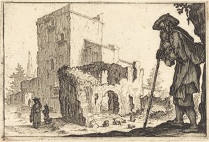 Hirte und Ruinen von Jacques Callot