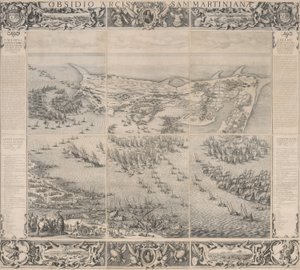 Belagerung der Zitadelle von Saint Martin auf der Insel Ré