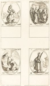 St. Agnes; Die Heirat der Jungfrau; St. Ildefonsus; St. Timotheus von Jacques Callot