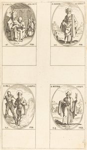 St. Felix; St. Joseph von Arimathäa; St. Polykarp; St. Matthias, Apostel von Jacques Callot