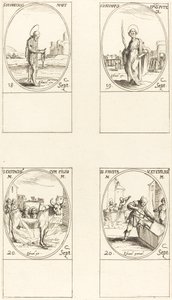 St. Ferreolus; St. Januarius; St. Eustachius & seine Kinder; Sts. Fausta & Evelasius von Jacques Callot