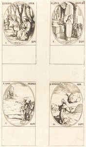 St. Giles; St. Lupus; St. Anne; St. Nonnosus von Jacques Callot