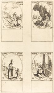 St. Helena, St. Donatus, St. Ludovicus, Bischof, St. Bernhard von Jacques Callot