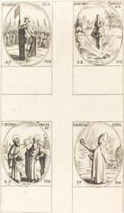 St. Ladislas, Sts. Potamiana und Marcella, Sts. Peter und Paul, Apostel, St. Martial von Jacques Callot